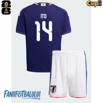 Japonia Junya Ito #14 Echipament de Fotbal Replică Mondial 2026 Copii Acasa (+ Șorturi)